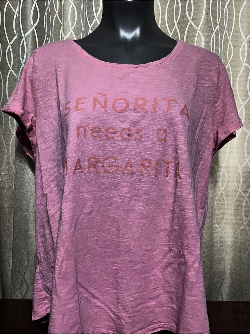 Ricki's Senorita Needs a Margarita Pink Size XL